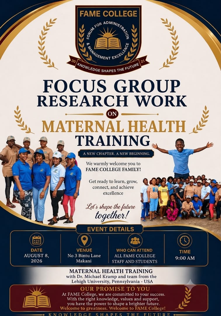 TRAINING ON MATERNAL HEALTH