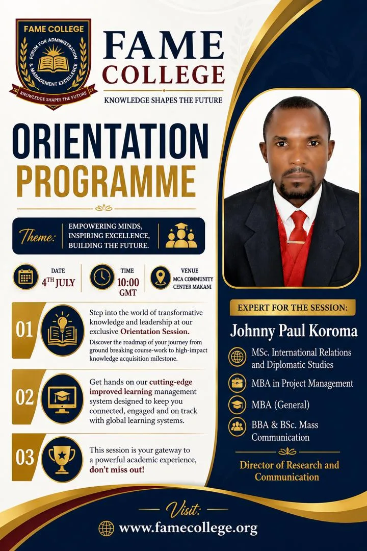 General Orientation